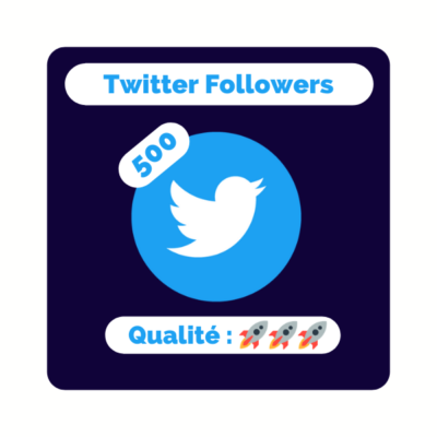 Acheter 500 abonnés twitter