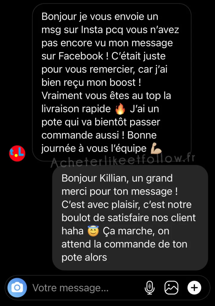 Comentarios de clientes compran me gusta y comentarios