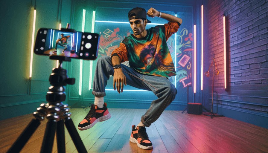 Vidéo de danse sur TikTok