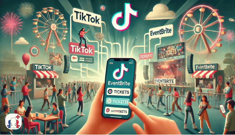 TikTok Eventbrite vente de billets