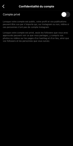 cacher-abonnés-instagram-compte-privé Compte privé Instagram